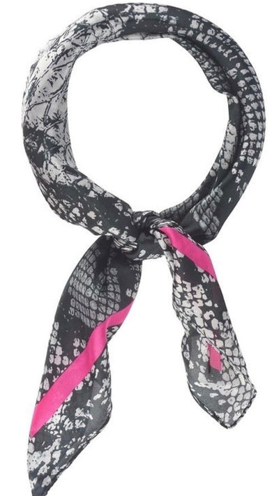 Grey and Black Snake Print Scarf - Corinne an Affordable Women's Clothing Boutique in the US USA