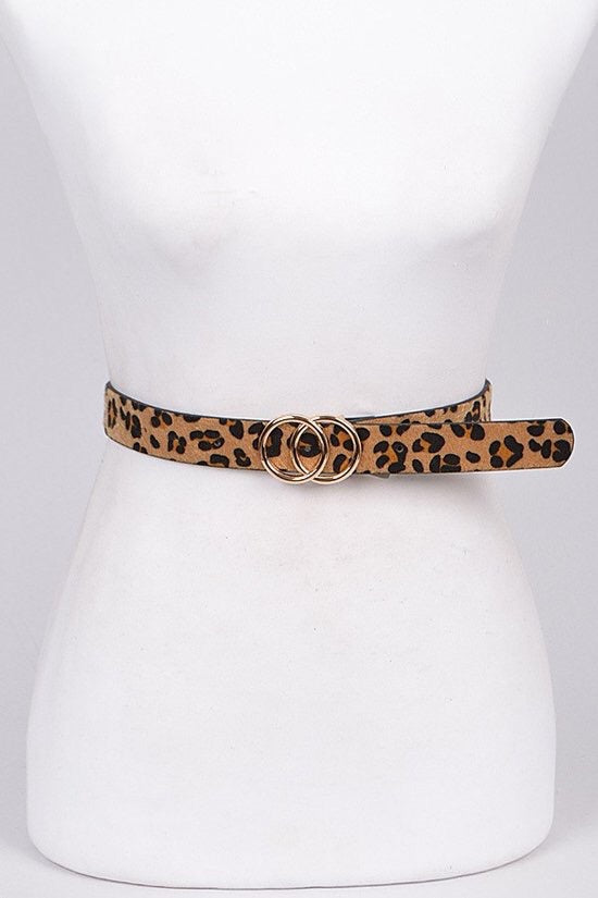 Leopard Print Belt - Corinne an Affordable Women's Clothing Boutique in the US USA