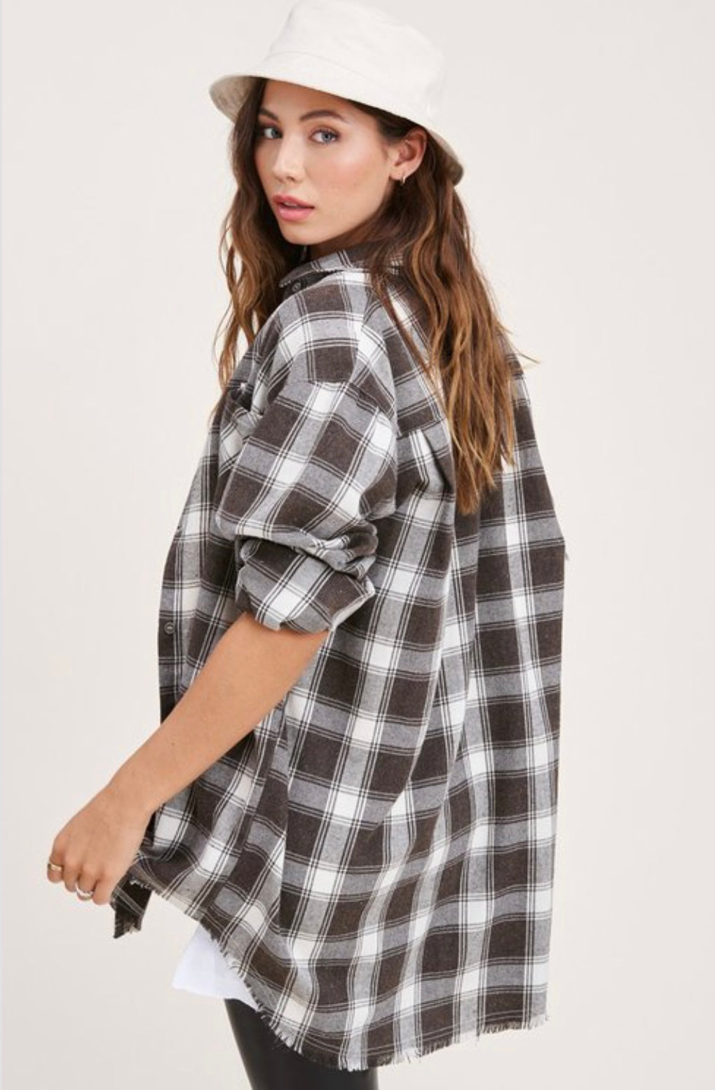 Kianna Plaid Vintage Shirt - Corinne Boutique Family Owned and Operated USA