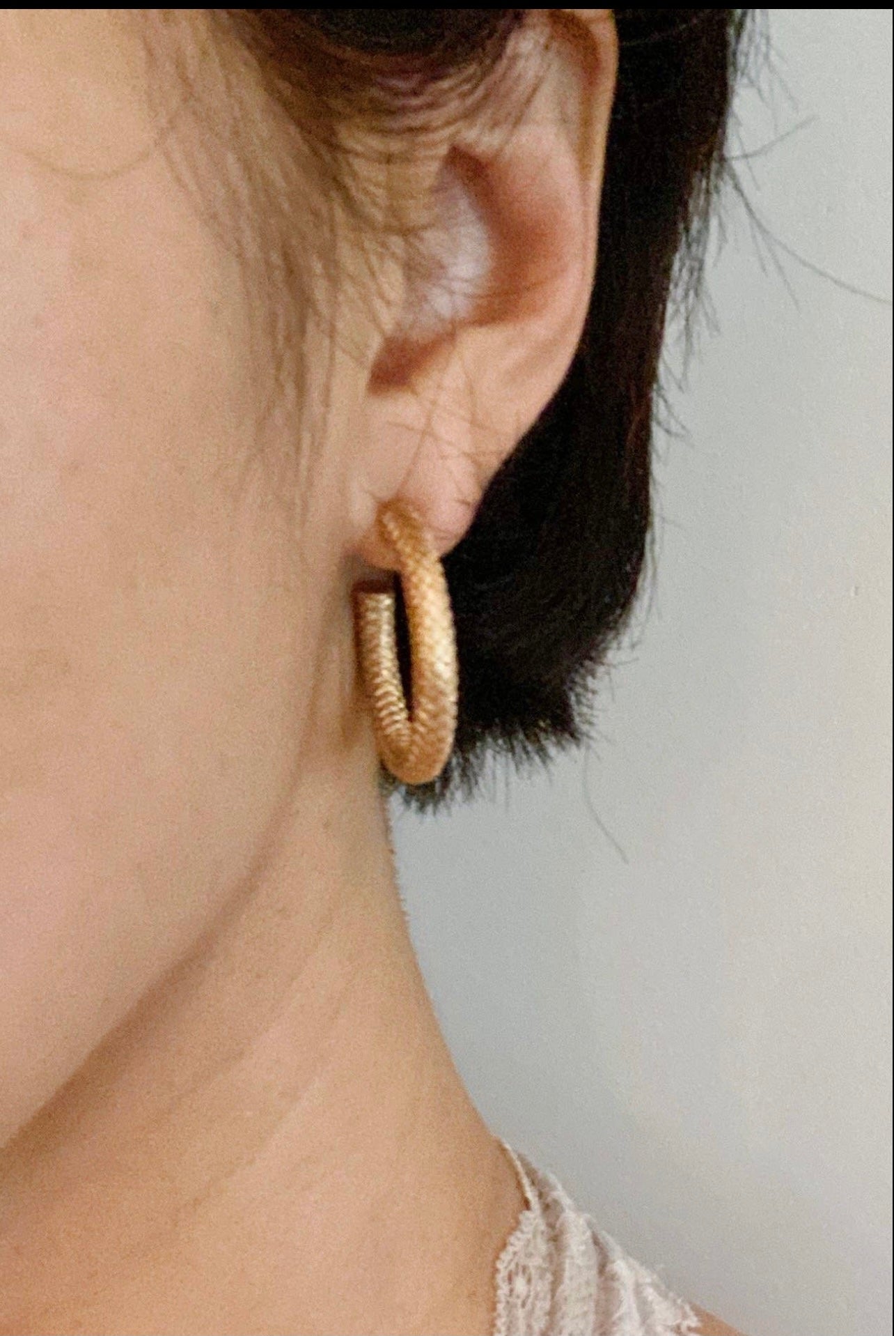 Textured Hoop Earrings - Corinne Boutique Family Owned and Operated USA