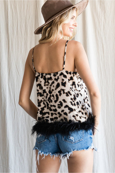 Tanner Animal Print Cami - Corinne Boutique Family Owned and Operated USA