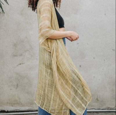 Kendal Honey Kimono - Corinne Boutique Family Owned and Operated USA