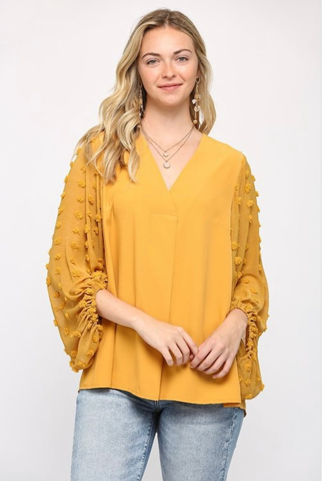 Brea Woven Top - Corinne Boutique Family Owned and Operated USA