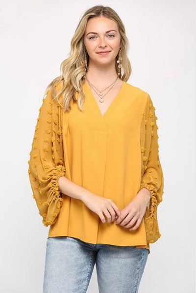 Brea Woven Top - Corinne Boutique Family Owned and Operated USA
