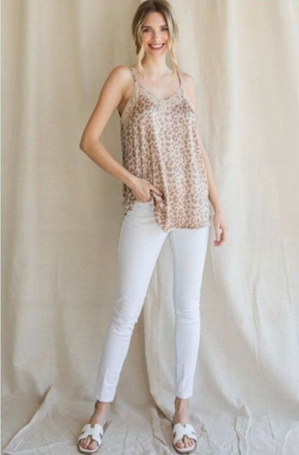 Vanessa Animal Print Cami - Corinne Boutique Family Owned and Operated USA