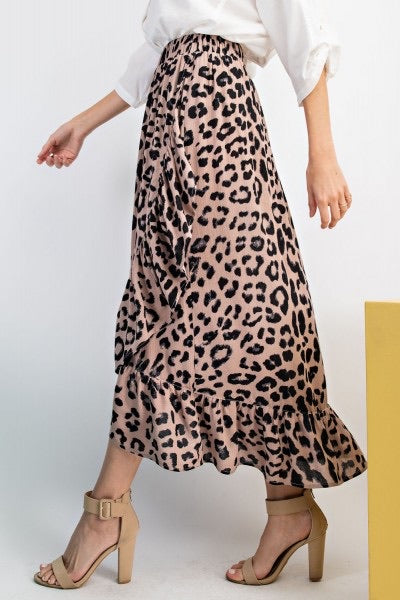 Kasey Animal Print Rayon Skirt - Corinne Boutique Family Owned and Operated USA