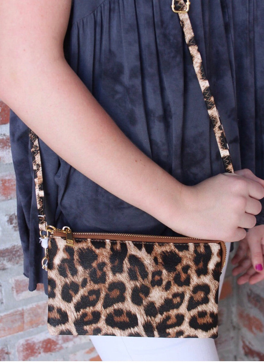Liz Crossbody-Leopard - Corinne an Affordable Women's Clothing Boutique in the US USA