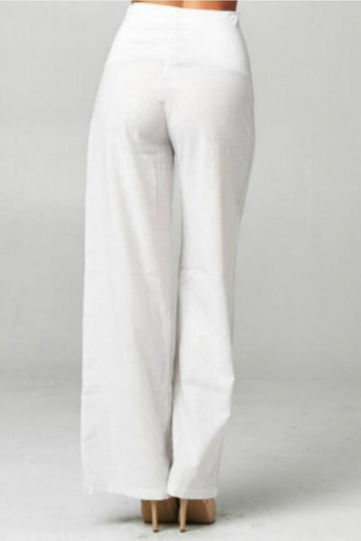 Beverly Linen Palazzo Pants PLUS - Corinne an Affordable Women's Clothing Boutique in the US USA